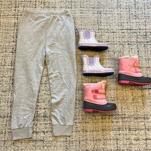 •Girls boots and joggers bundle•